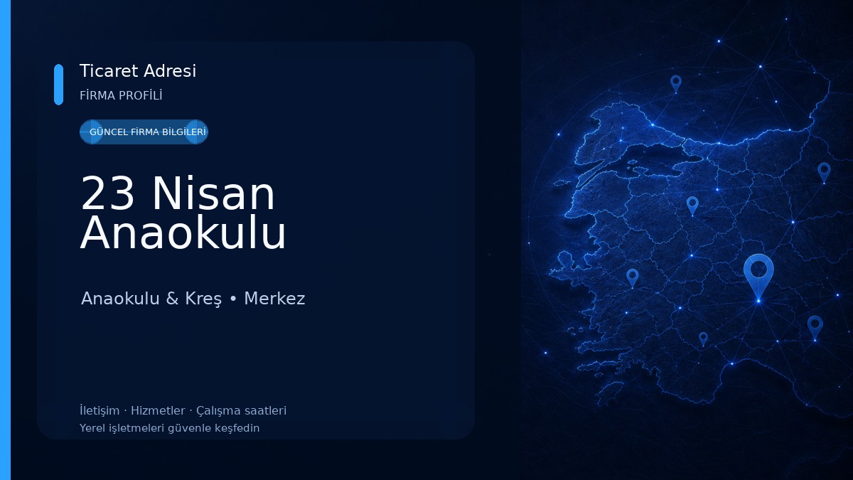 23 Nisan Anaokulu Anaokulu & Kreş
