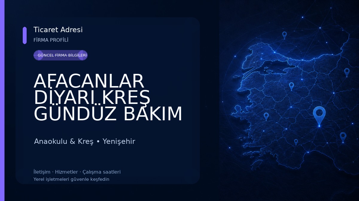 AFACANLAR DİYARI KREŞ GÜNDÜZ BAKIM EVİ Anaokulu & Kreş
