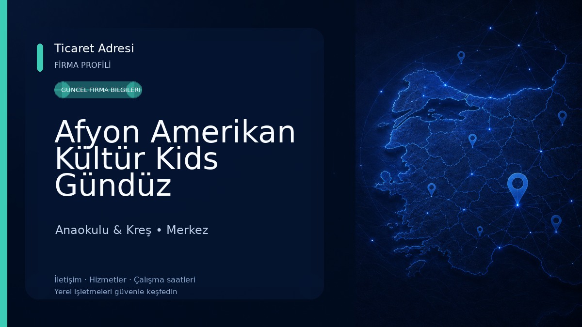 Afyon Amerikan Kültür Kids Gündüz Bakımevi Anaokulu & Kreş