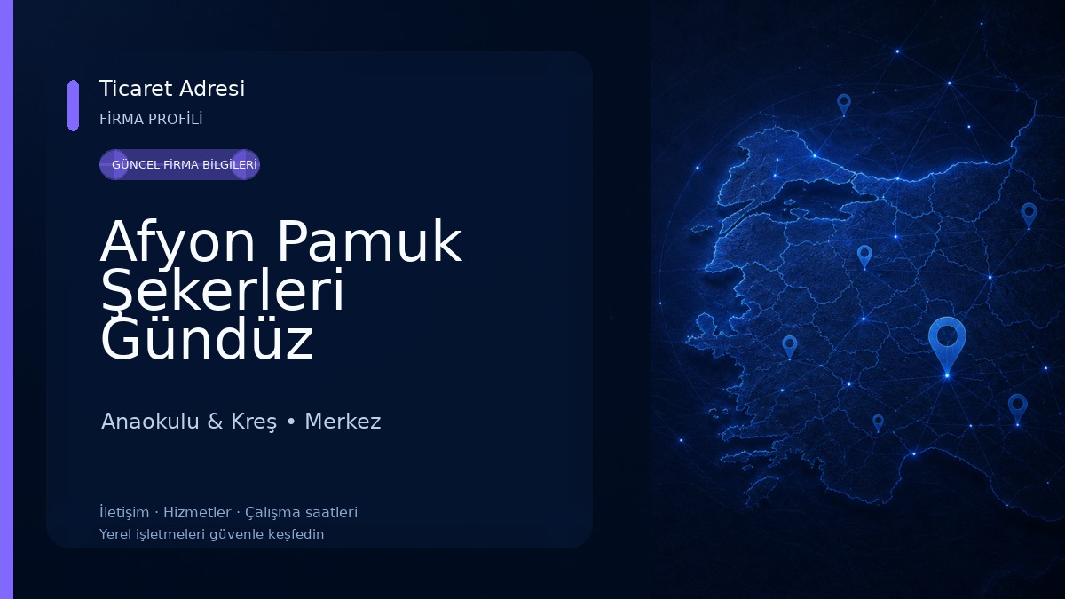 Afyon Pamuk Şekerleri Gündüz Bakımevi Anaokulu & Kreş