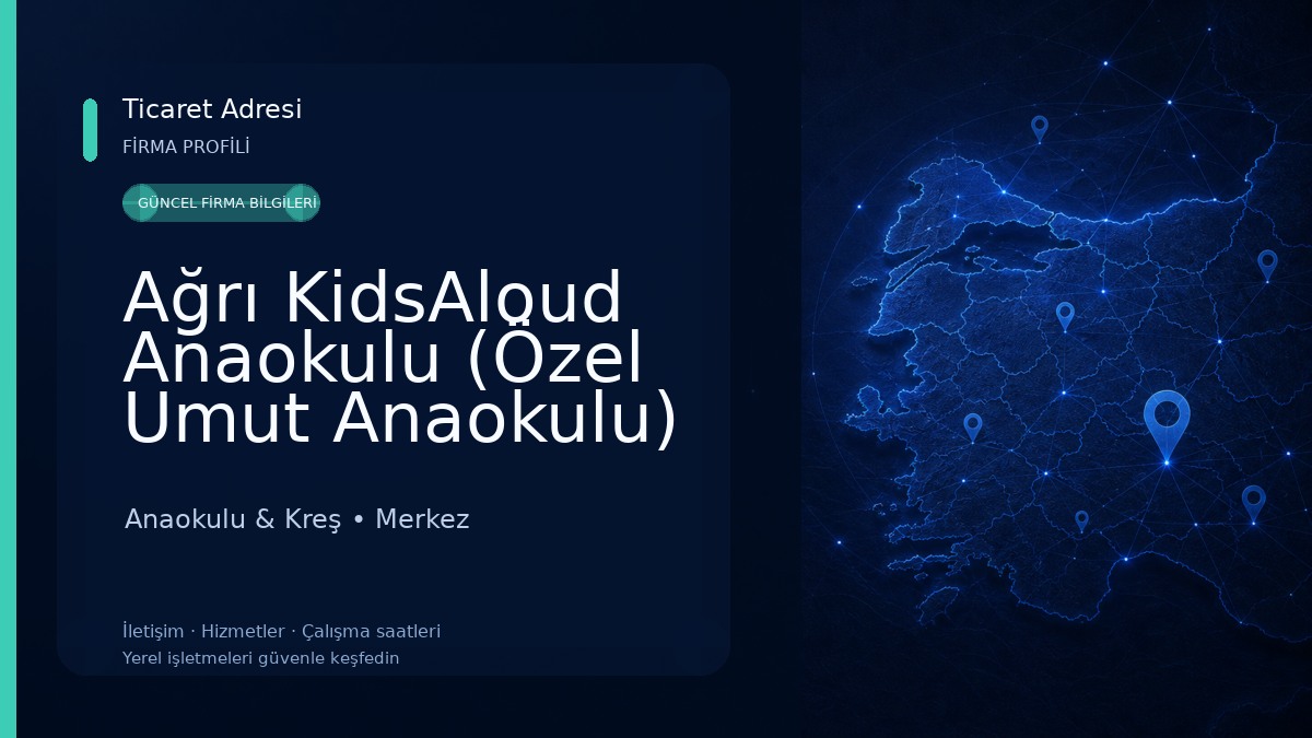 Ağrı KidsAloud Anaokulu (Özel Umut Anaokulu) Anaokulu & Kreş