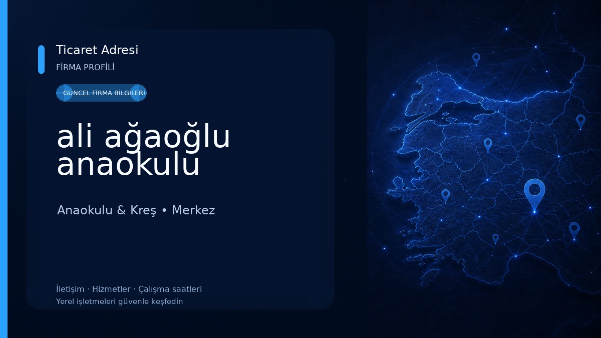 ali ağaoğlu anaokulu Anaokulu & Kreş