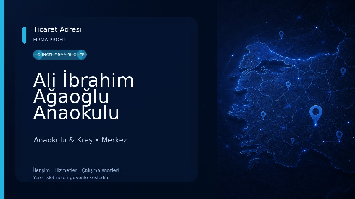 Ali İbrahim Ağaoğlu Anaokulu Anaokulu & Kreş