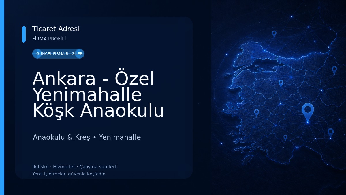 Ankara - Özel Yenimahalle Köşk Anaokulu Anaokulu & Kreş