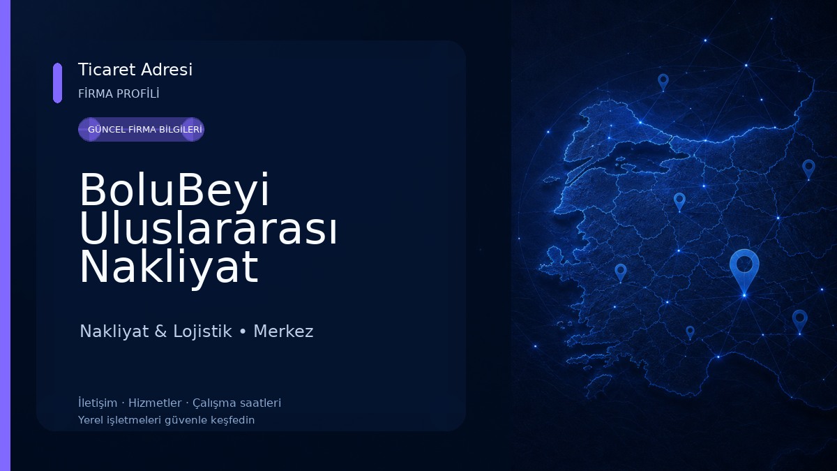 BoluBeyi Uluslararası Nakliyat Nakliyat & Lojistik