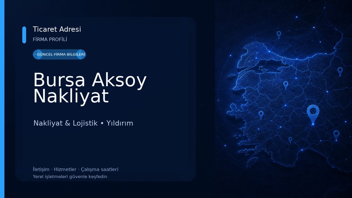 Bursa Aksoy Nakliyat Nakliyat & Lojistik