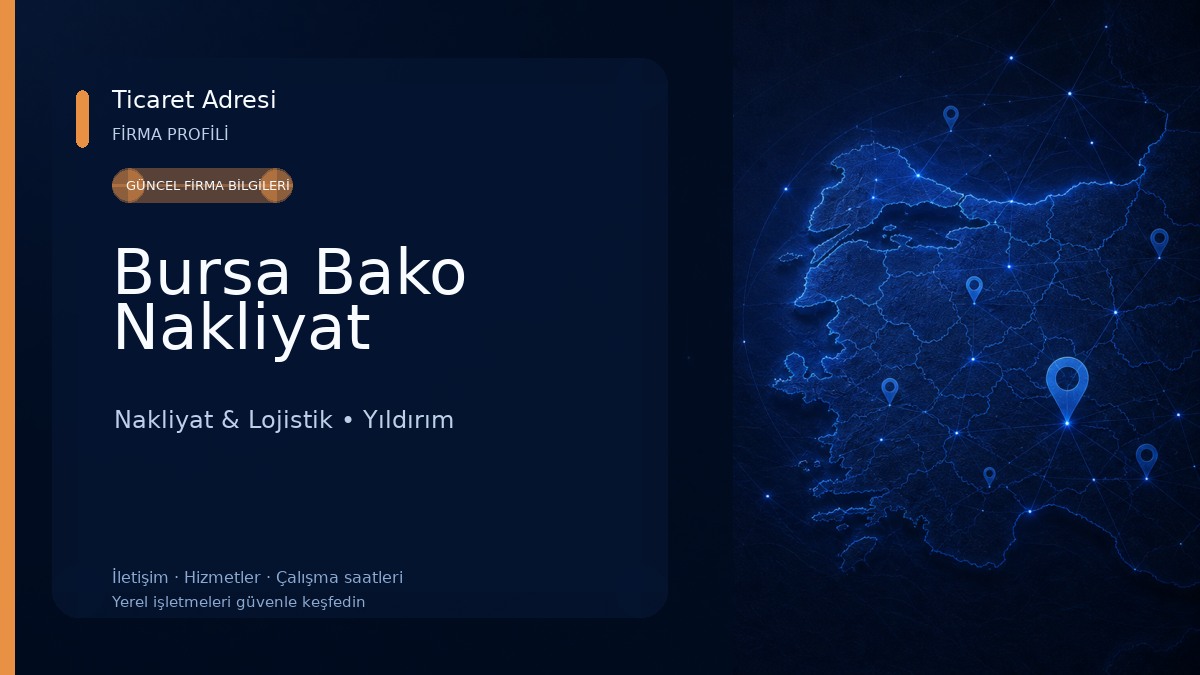 Bursa Bako Nakliyat Nakliyat & Lojistik