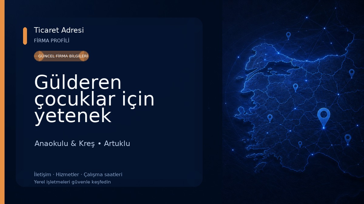 Gülderen çocuklar için yetenek geliştirme salonu Anaokulu & Kreş