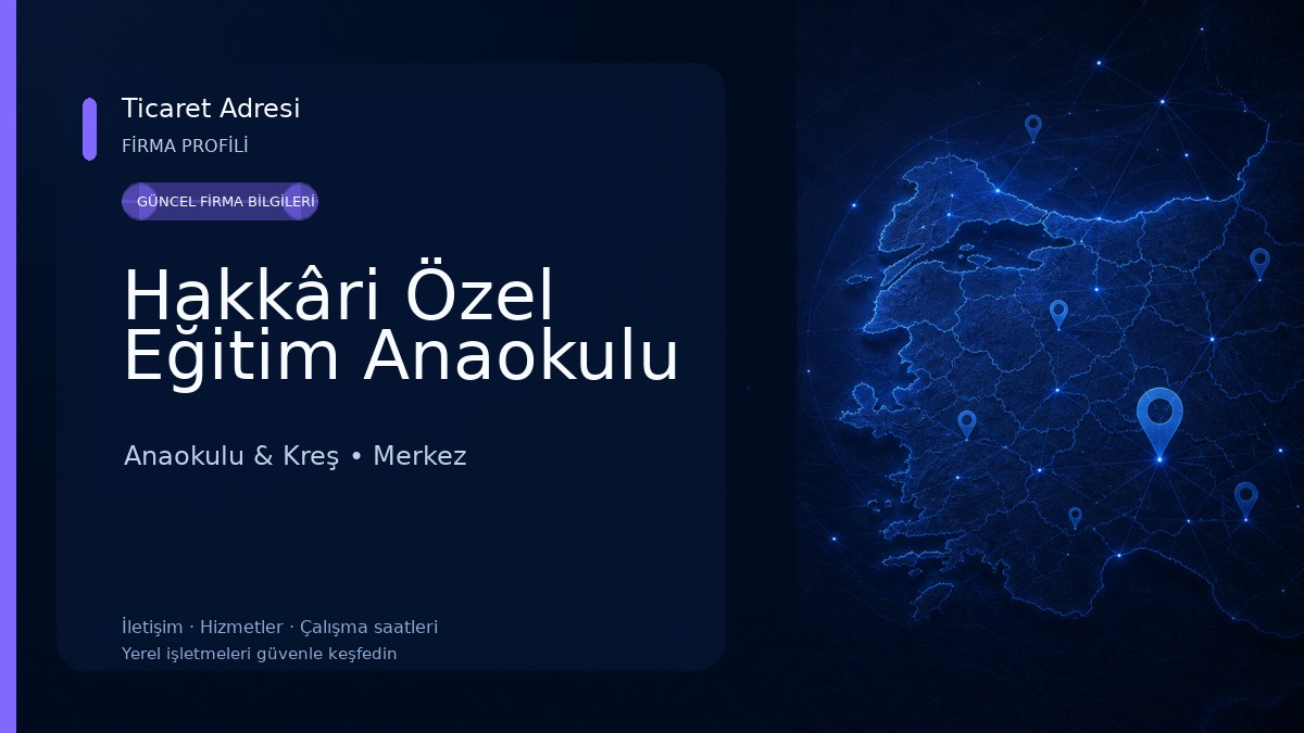 Hakkâri Özel Eğitim Anaokulu 