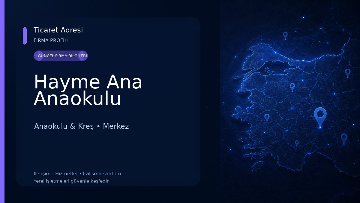 Hayme Ana Anaokulu Anaokulu & Kreş