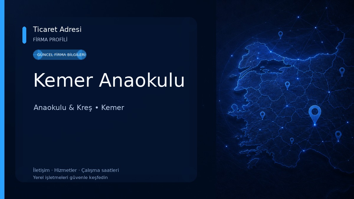 Kemer Anaokulu Anaokulu & Kreş