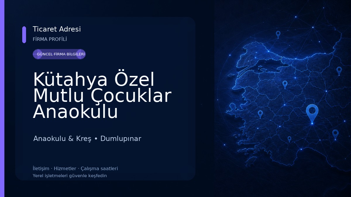 Kütahya Özel Mutlu Çocuklar Anaokulu Anaokulu & Kreş