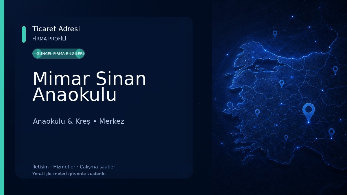 Mimar Sinan Anaokulu Anaokulu & Kreş