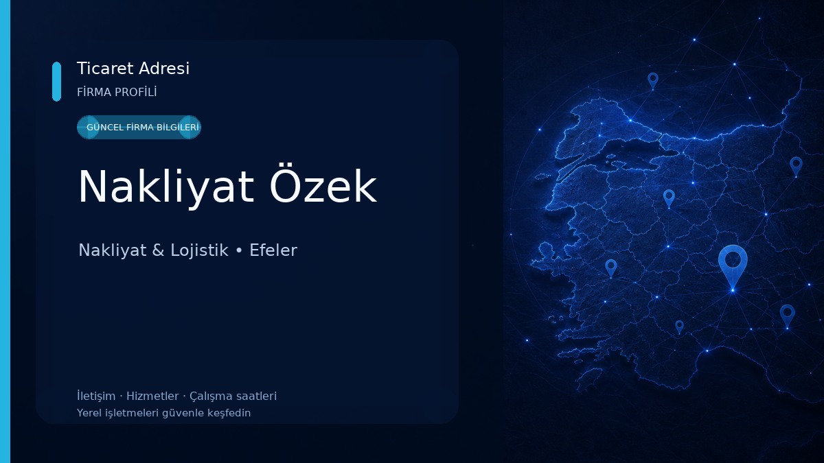 Nakliyat Özek Nakliyat & Lojistik