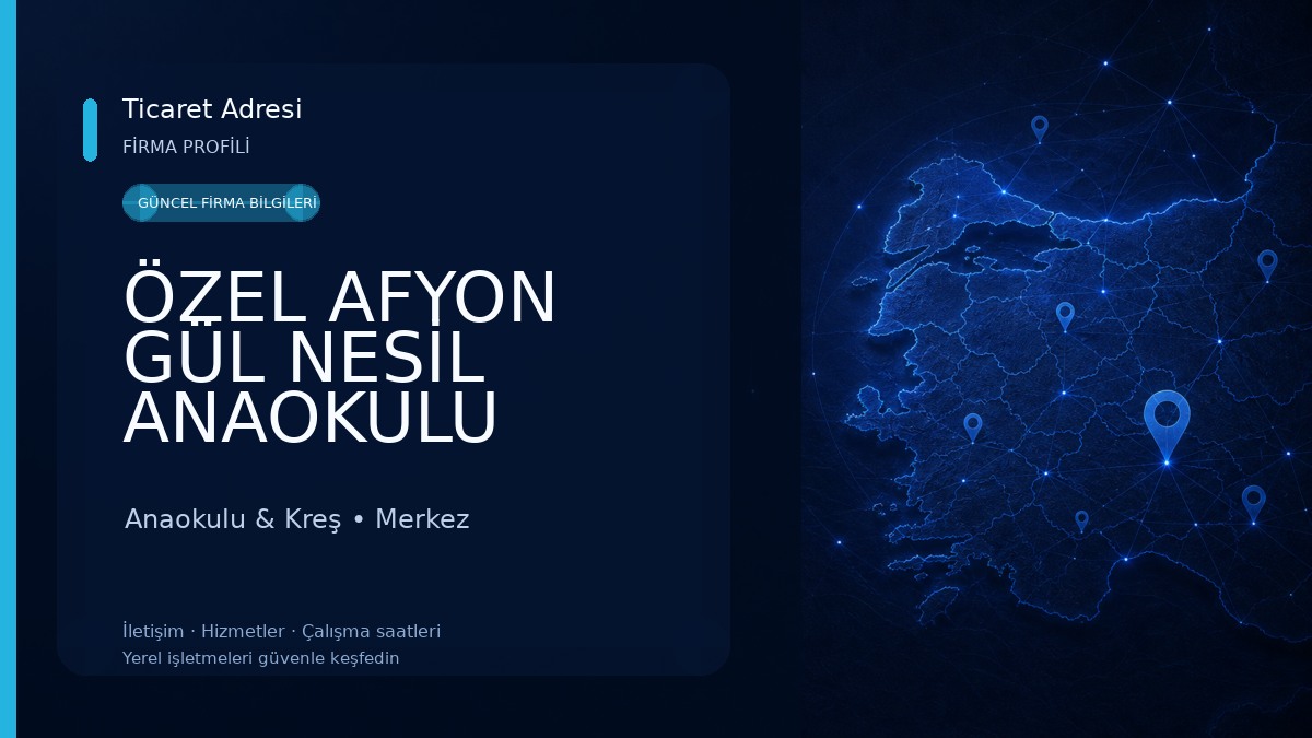 ÖZEL AFYON GÜL NESİL ANAOKULU Anaokulu & Kreş