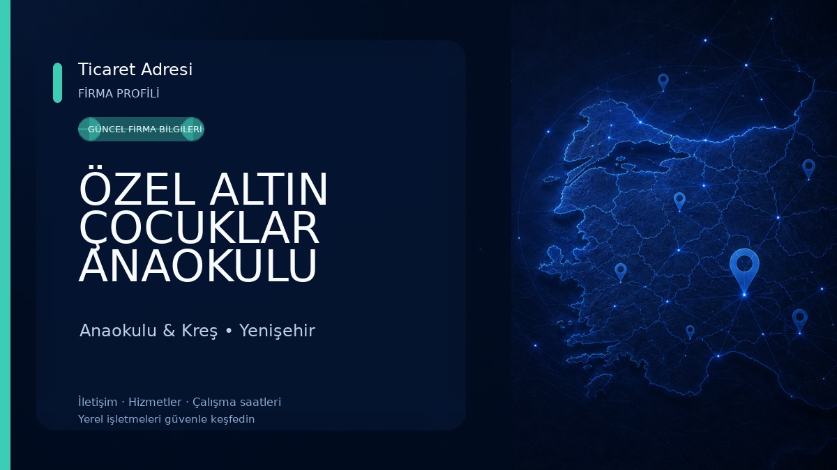 ÖZEL ALTIN ÇOCUKLAR ANAOKULU YENİŞEHİR/MERSİN Anaokulu & Kreş