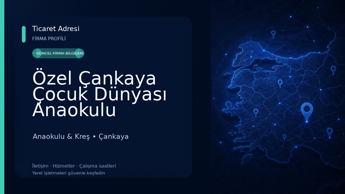 Özel Çankaya Çocuk Dünyası Anaokulu Anaokulu & Kreş