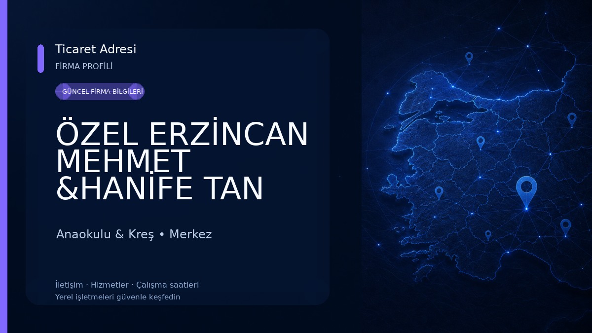 ÖZEL ERZİNCAN MEHMET &HANİFE TAN GÜLBAHÇE ANAOKULU Anaokulu & Kreş