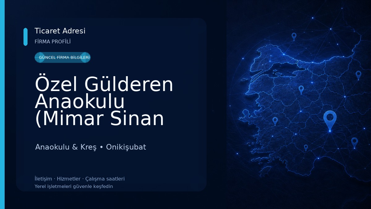 Özel Gülderen Anaokulu (Mimar Sinan mah.) Anaokulu & Kreş