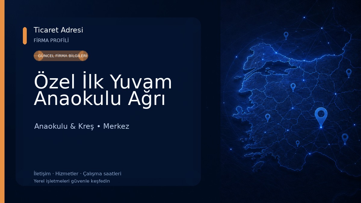 Özel İlk Yuvam Anaokulu Ağrı Anaokulu & Kreş