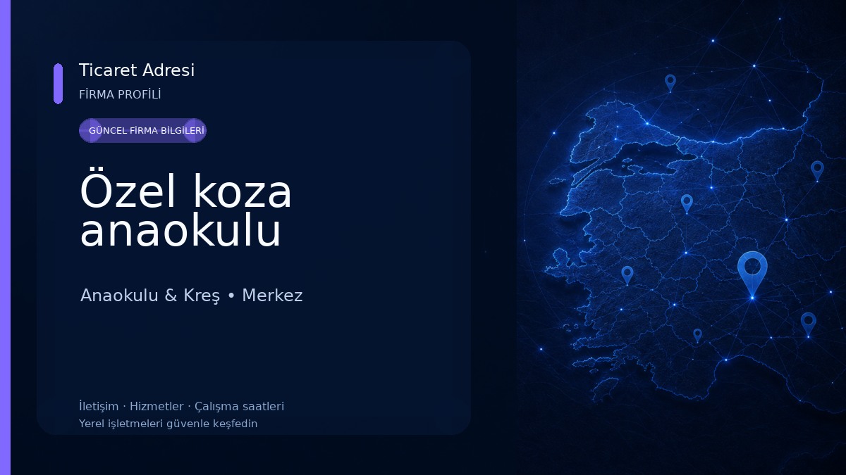 Özel koza anaokulu Anaokulu & Kreş