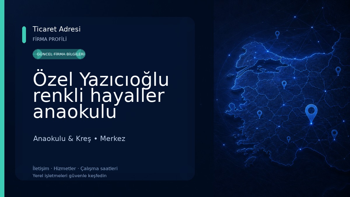Özel Yazıcıoğlu renkli hayaller anaokulu Anaokulu & Kreş