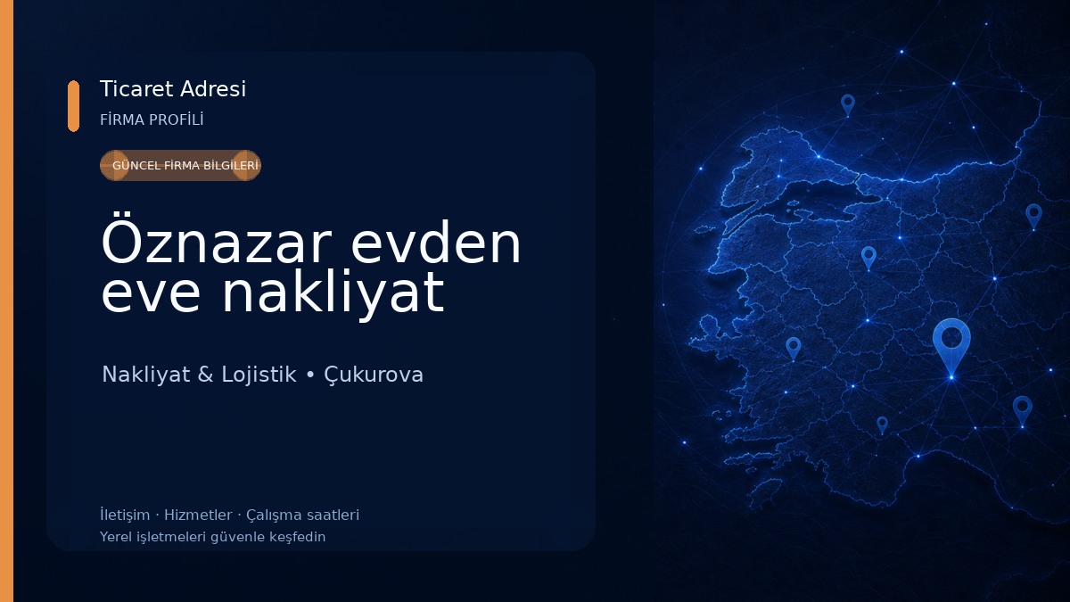Öznazar evden eve nakliyat Nakliyat & Lojistik