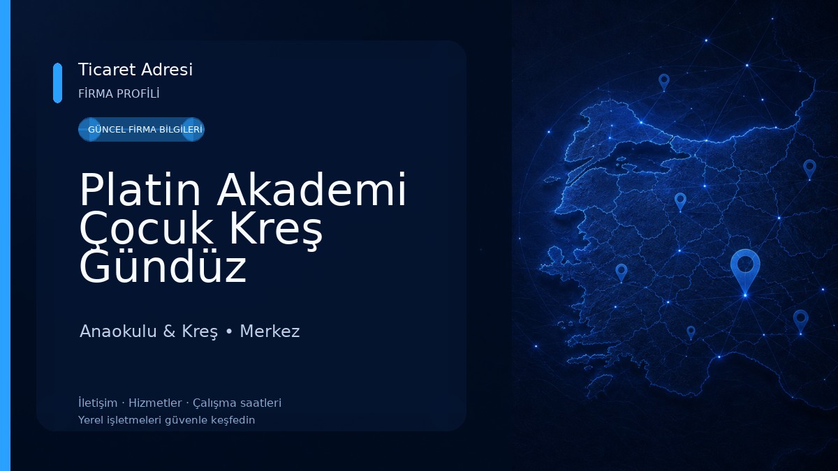 Platin Akademi Çocuk Kreş Gündüz Bakımevi Anaokulu & Kreş