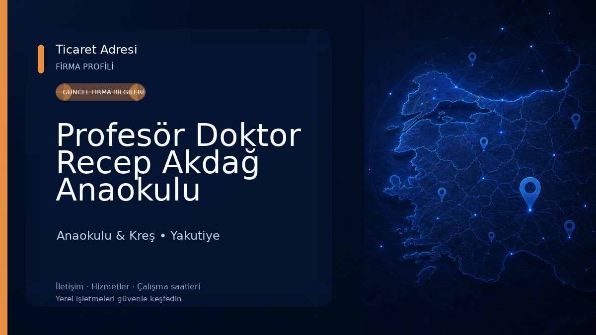 Profesör Doktor Recep Akdağ Anaokulu Anaokulu & Kreş