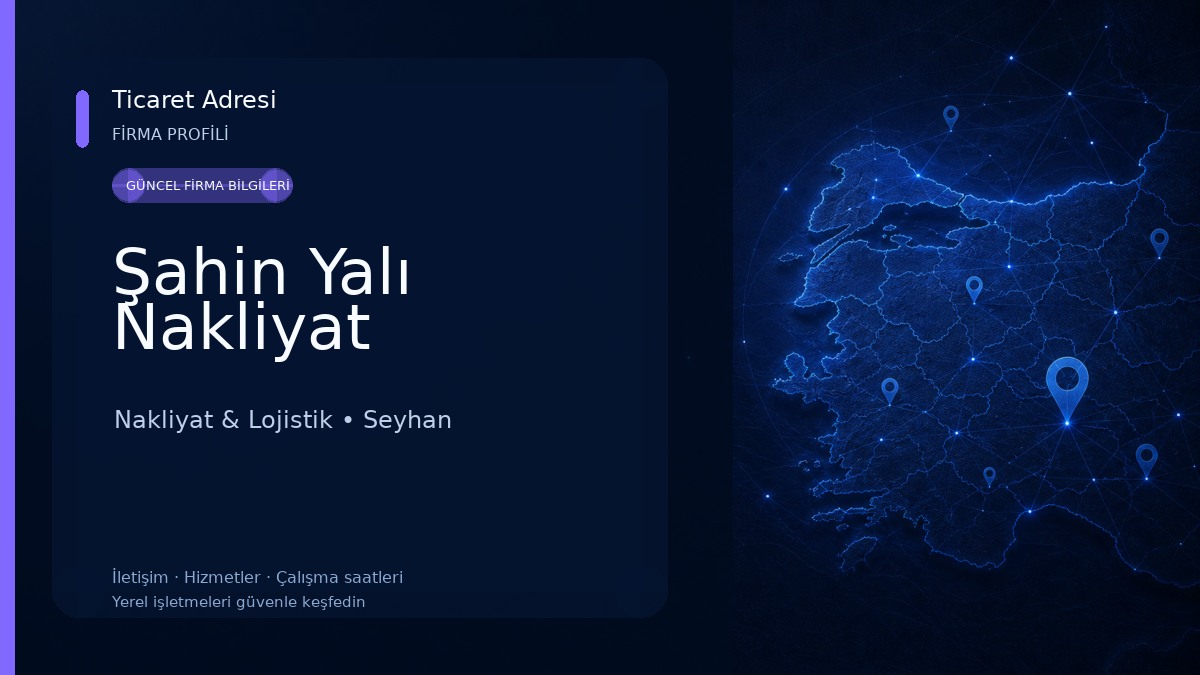 Şahin Yalı Nakliyat Nakliyat & Lojistik